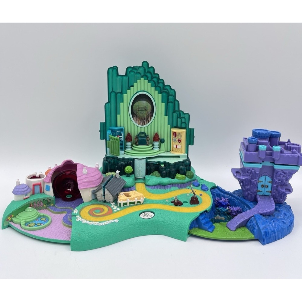 Vtge 2001 Polly Pocket Wizard of Oz Emerald City Playset Only Lights Work damage